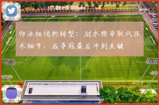 仰泳组悄然转型：划水频率取代技术细节，成争冠最后冲刺关键